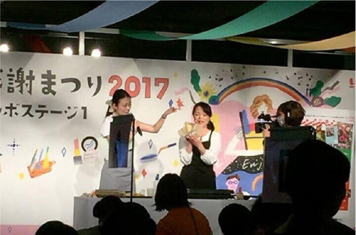 「オレペ大感謝まつり」料理イベント講師　2017.11.12 東京ドームシティーにて開催