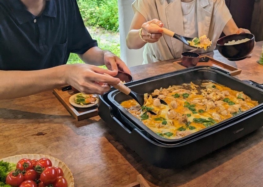 ホットプレート料理の母
かめ代
愛用ホットプレート