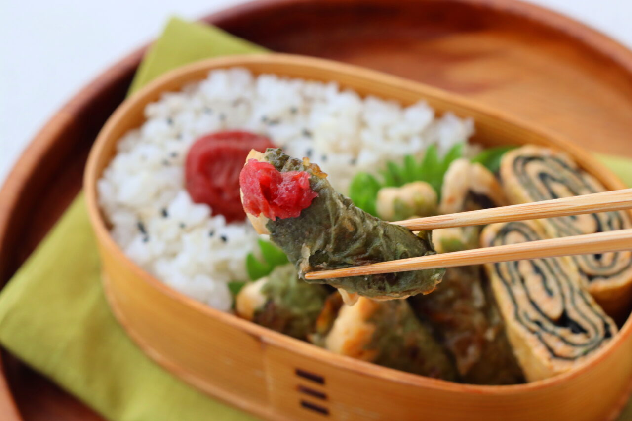 かめ代弁当
2品弁当
しそ巻きチキン
ぐるぐる海苔の卵焼き