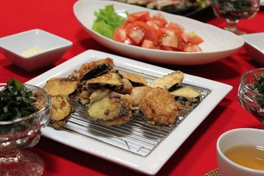 茄子の唐揚げ
