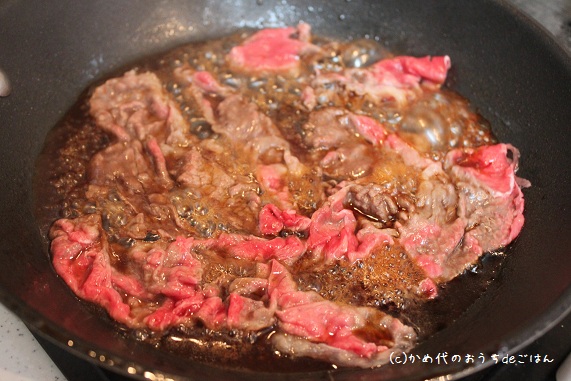 すき焼きの焼き方