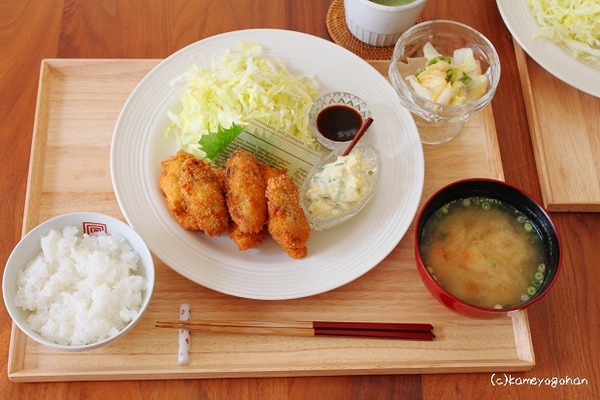 牡蠣フライ定食２