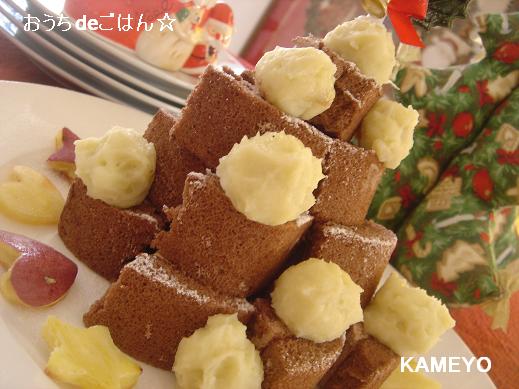 おいもボールのクリスマスケーキ♪